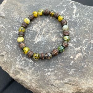Natural Stone Bracelet - Serpentine
